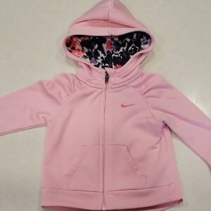 Nike Light Pink Zip-Up Hoodie